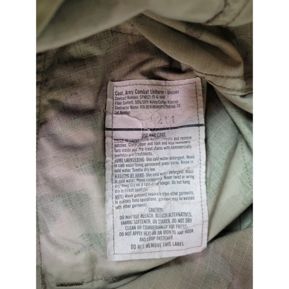 US Army Camo Combat Uniform Coat Air Assult Airborne Parachutist SSgt M Long - Picture 11 of 11